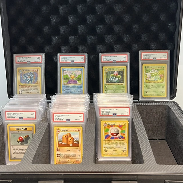 Base Set Pokémon Shadowless 1st Edition PSA 9 Collection Of 55!