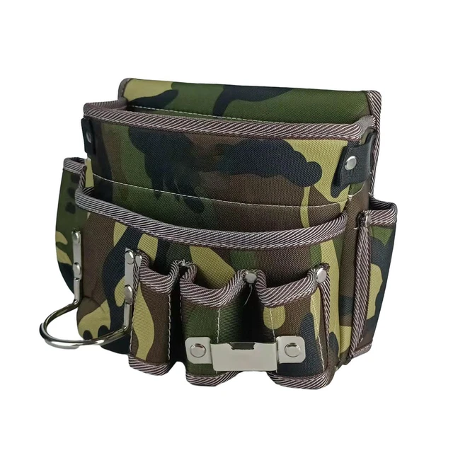 Juego de bolsas de herramientas para electricistas, bolsa de cadera para herramientas de mantenimiento,