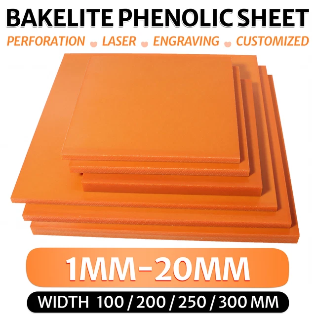 thumbnail image 2 of Red Bakelite Phenolic Resin Flat Sheet – For PCB Projects – Select Your Size 2 of 6