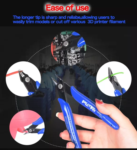 Flush Side Cutter Precision Shear Wire Snips Pliers Tool Diagonal Mini Wholesale 2