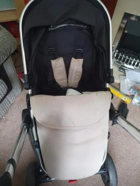 MOTHERCARE JOURNEY TRAVEL system with pram liner Black and