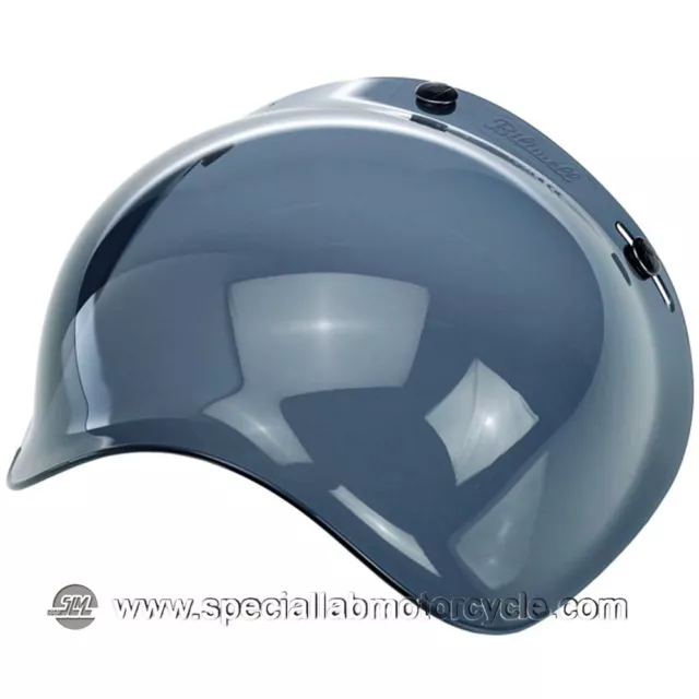 Visiera Casco Jet Biltwell Original Bubble Shield Smoke  Cafe Racer Bobber Brat