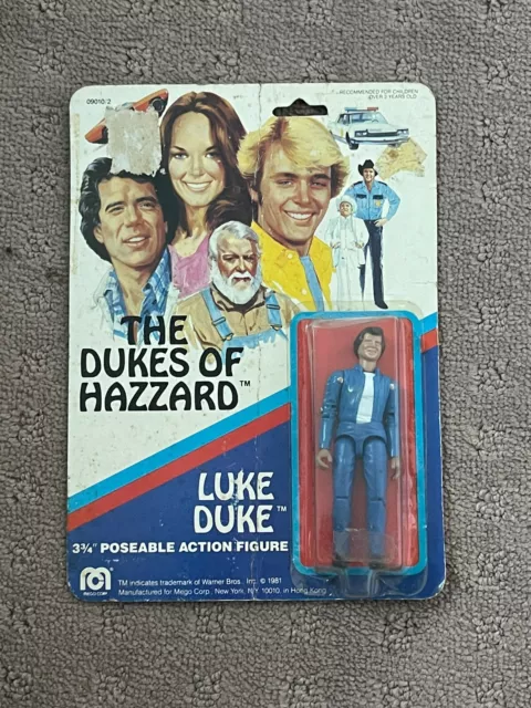 DUKES OF HAZZARD LUKE Duke Action Figures 3.75” Mego on Card $75.00 ...
