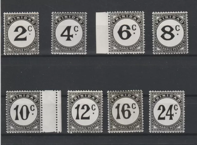 Trinidad et Tobago 1947 George VI° Affranchissement 8 Val MNH Yvert N° 26/33