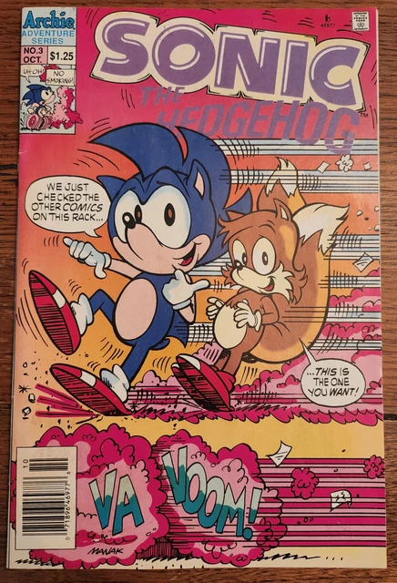 Sonic the Hedgehog #3 Archie Adventure Series Comics 1993 - VF-