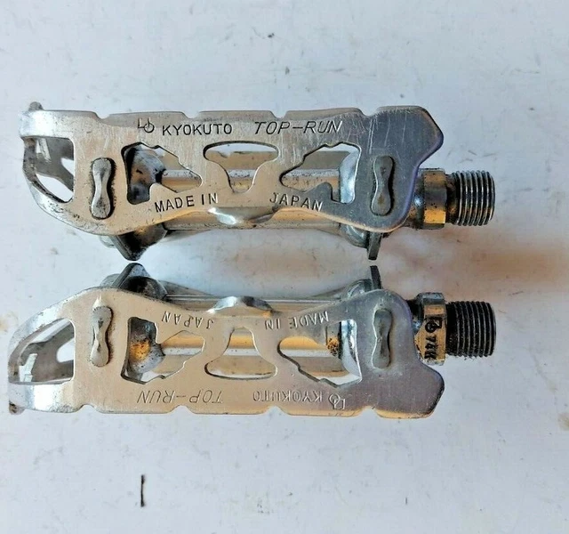 Pédales De Vélo De Route Vintage Kyokuto Top Run - Anciennes, Probablement Pour Peugeot Ou Cadre Reynolds - Occasion