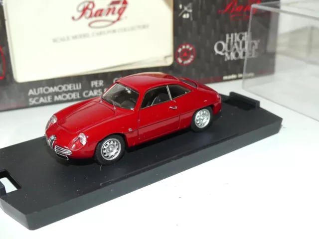 ALFA ROMEO GIULIETTA SZ 1960 Rouge BANG 7160 1:43