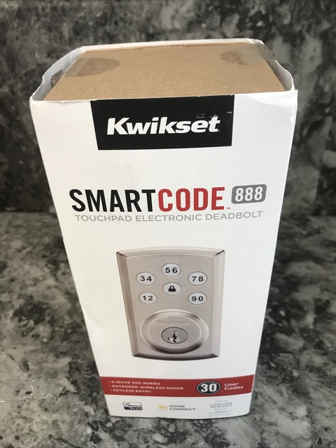 Nuevo Kwikset 98880-004 SmartCode 888 Smart Lock Touchpad Rayo Electrónico