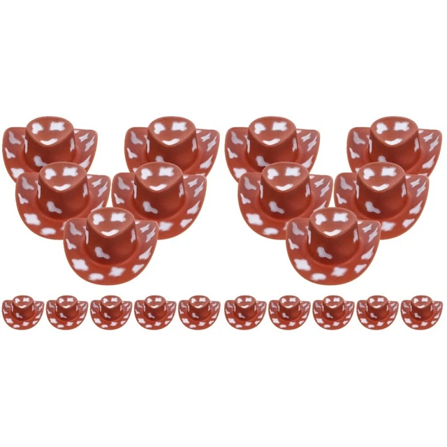 20 pcs mini chapeaux de cowboy