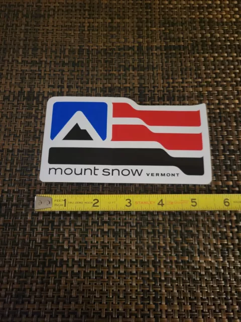 Mount Snow AUTHENTIC Vermont Decal Sticker Ski Snowboard Mountain Resort