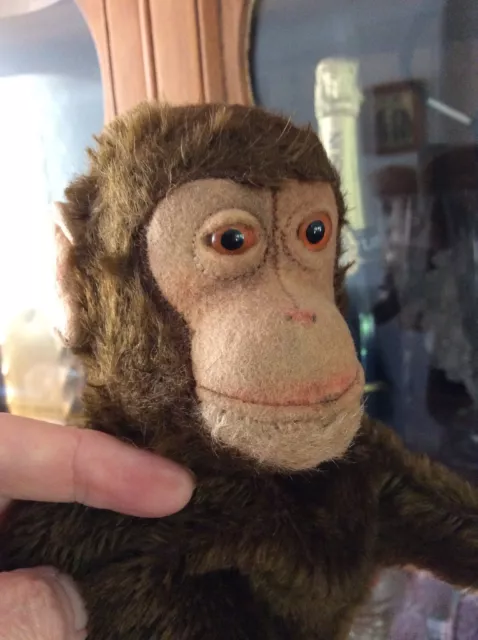 Antique Rare 1920 STEIFF Jacko Mohair Monkey ( Inherited)Hand Puppet