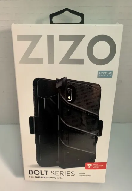 Zizo Bolt Series Cell Phone Case Samsung Galaxy A10e Black Military Grade Drop