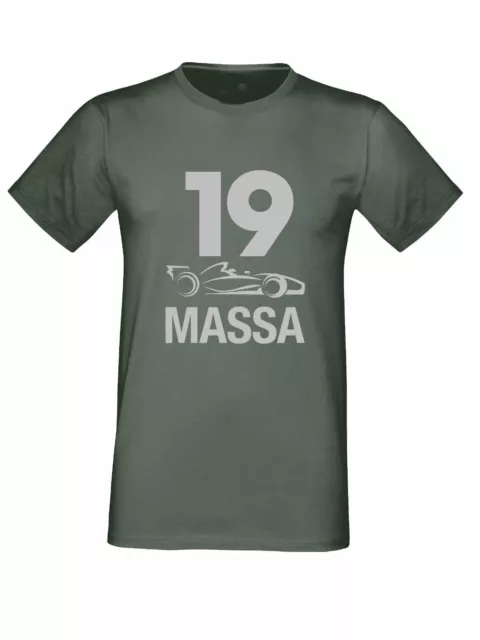 Felipe Massa F1 19 Auto silber Logo T-Shirt Williams Unisex Kinder Größen bis 3XL