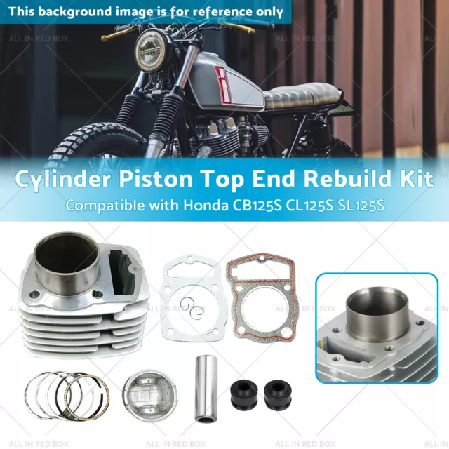 Cylinder Piston Top End Rebuild Kit Suitablefor Honda CB125S CL125S SL125S 71-85