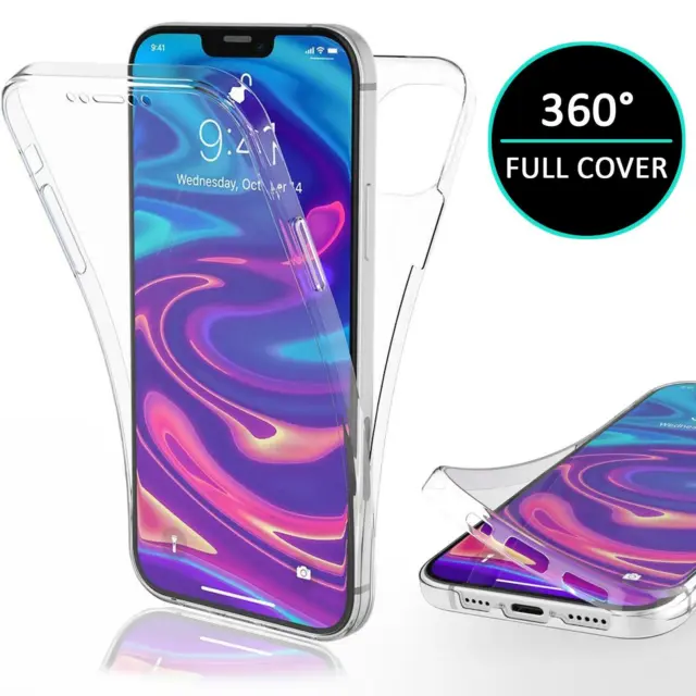 360 FULL COVER Hülle Silikon Schutz Handy Case für Samsung Apple iPhone Huawei