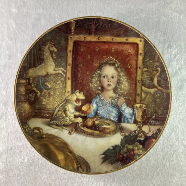 THE FROG PRINCE Plate Classic Fairy Tales Scott Gustafson #4 Little Princess