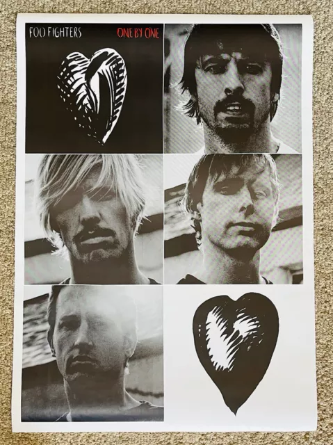 Foo Fighters - ONE BY ONE-Dave Grohl-Taylor Hawkins-UK Import Poster 25X35 NM