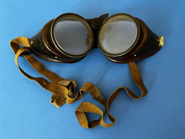 Vintage 1940s WWII US Army Bakelite Goggles original named