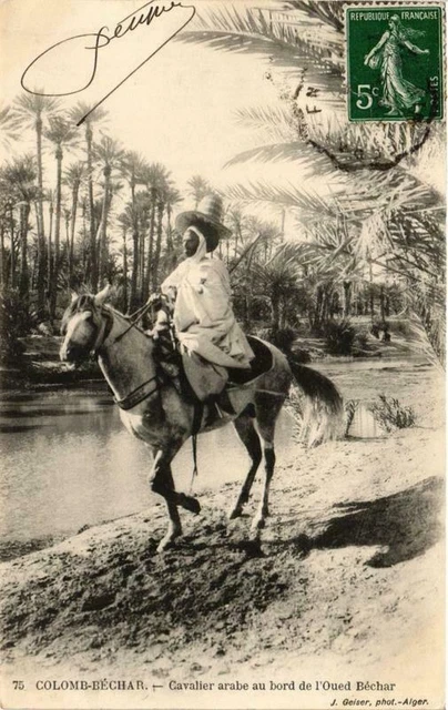 CPA AK Geiser 75 DOVE-BÉCHAR Arabian Rider on Edge ALGERIA (757358)