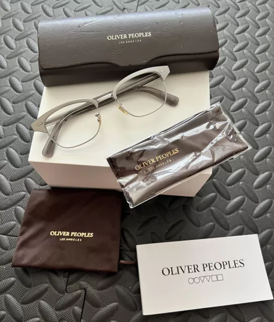 Oliver Peoples "Shulman" OV 1177  Brushed Silver Classic Eyeglasses 49-20