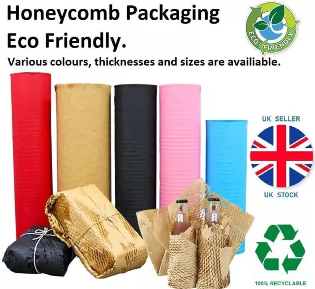 Honeycomb Packaging Eco Friendly Paper Cushioning bubble wrap roll Gift Florist