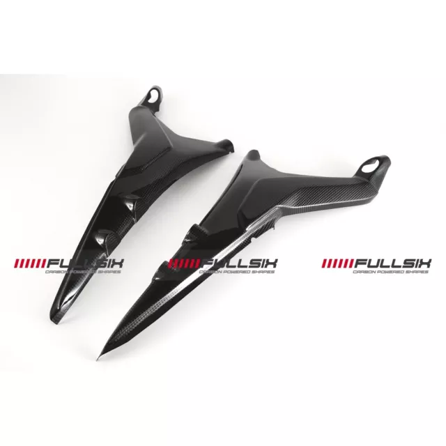 Fullsix Ducati Panigale V4 Carbon Fibre Subframe Covers - Gloss