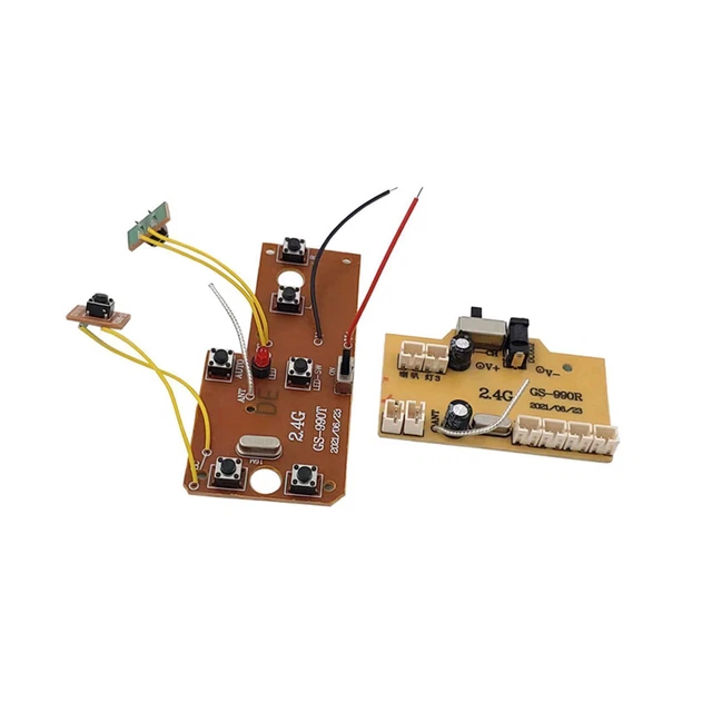 Kit émetteur/récepteur Radio 4CH 27MHz Oshhni - Pour Voiture RC DIY, Carte PCB Avec 4 Boutons