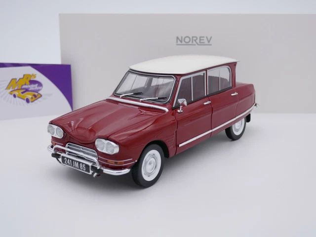 Citroën AX grise 3 portes 1986, jouet voiture Norev 1/64