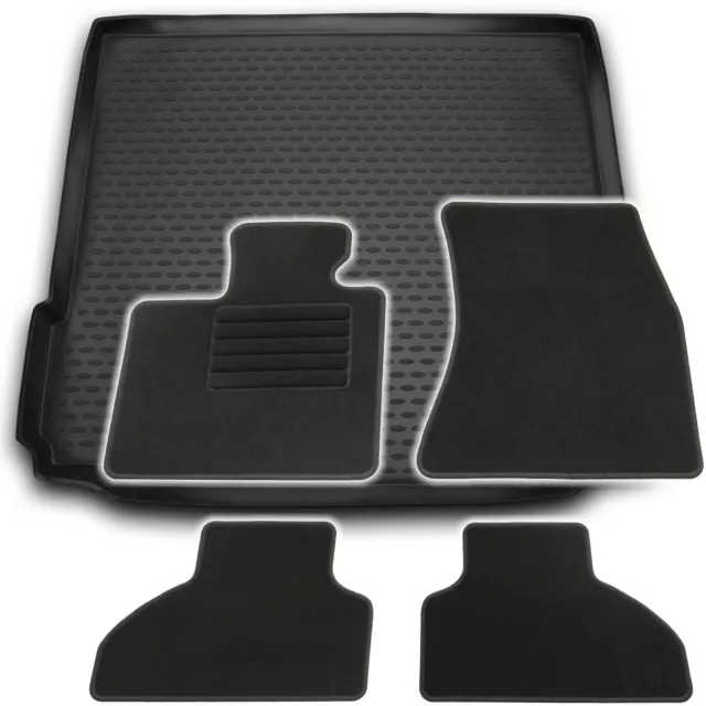 Fußmatten Kofferraumwanne für BMW X5 F15 2013-2018 im Set Automatten Auslage