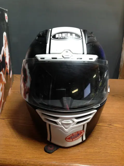 Bell PS STAR  Rally Matte Black /White Helmet. Size MEDIUM.. SNELL M2010/DOT