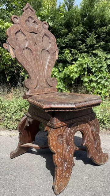 Chaise Syrienne Ancien Meuble Perse XIXeme Syrie Art Islamique Fauteuil