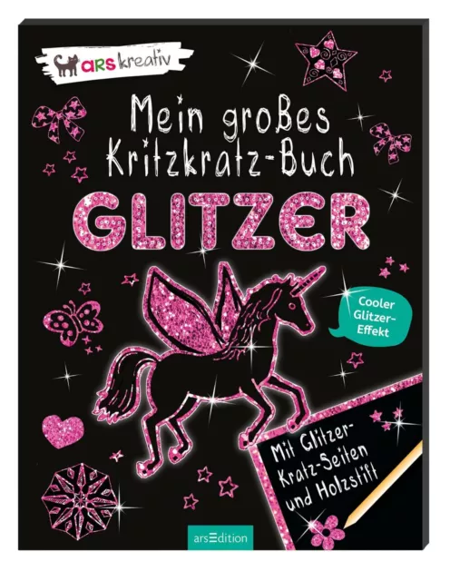 Elizabeth Golding Mein großes Kritzkratz-Buch Glitzer