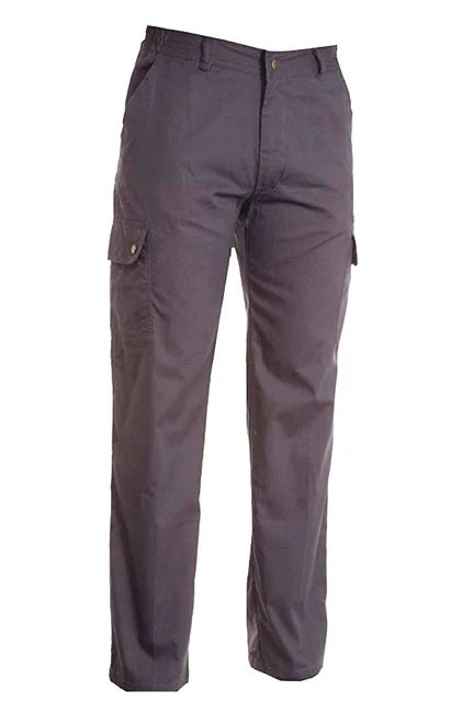 Pantalone Lavoro Pesante Imbottito Uomo Grigio Scuro C/Tasconi   Tg L Invernale