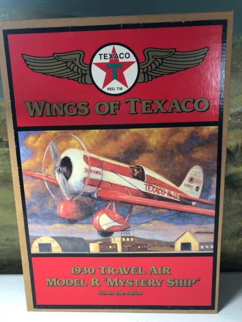Ertl Wings of Texaco 1930 Travel Air Model R Mystery Ship Diecast Coin Bank