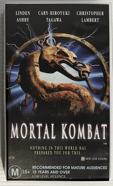 Mortal Kombat VHS Video Cassette Tape PAL 1995  Movie Hard to Find Roadshow
