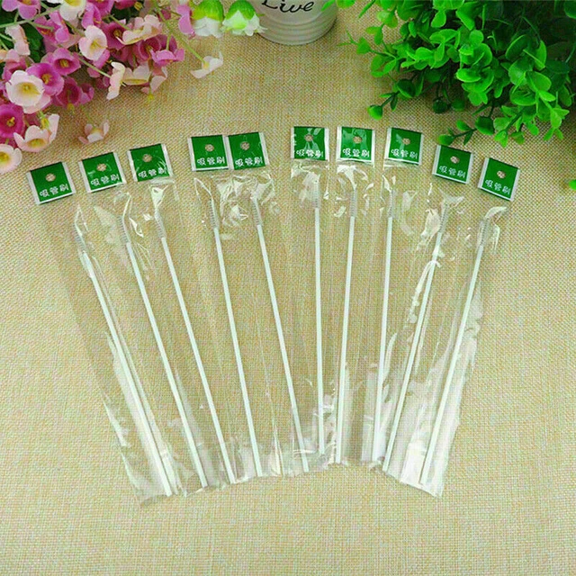 Children's Kids Bottle Water Bottle Special Straw Brushes Plastic B9S2