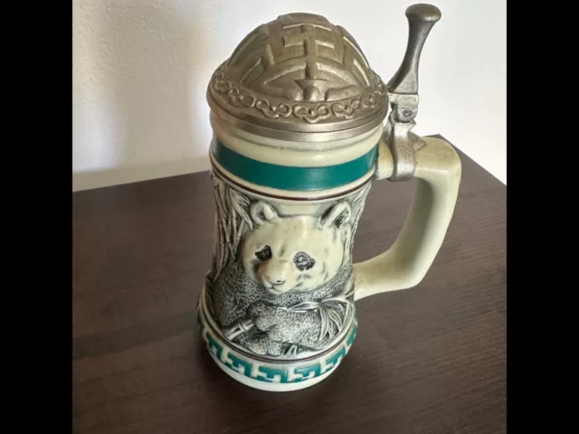 AVON Endangered Species Mini Beer Stein The Giant Panda 1991 Vintage #006990 