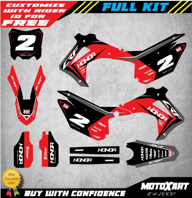 Honda CRF 250 X - 2004 / 2017 Full Custom Graphic Kit REBOUND