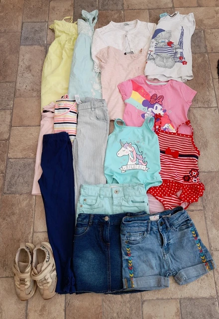 NEXT.Fatface.Girls Summer Clothes Bundle Age 4-5 years.Dress.Playsuit.Shorts.16⭐