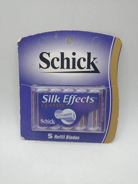 5 hojas de recarga Schick Silk Effects Classic 1998 Warner-Lambert SELLADO
