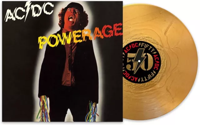 AC/DC Powerage 50th Anniversary Gold Vinyl LP NEW & SEALED 2024