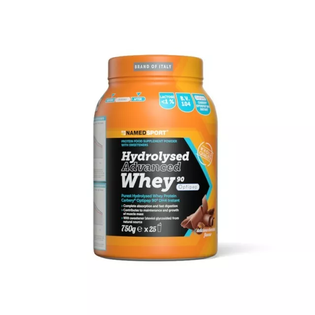 NAMED Hydrolysed Advanced Whey 750g Delicious Chocolate Integratore di proteine