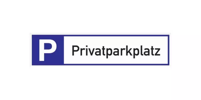 Signalisation de places de stationnement Place de stationnement privée L460xl...