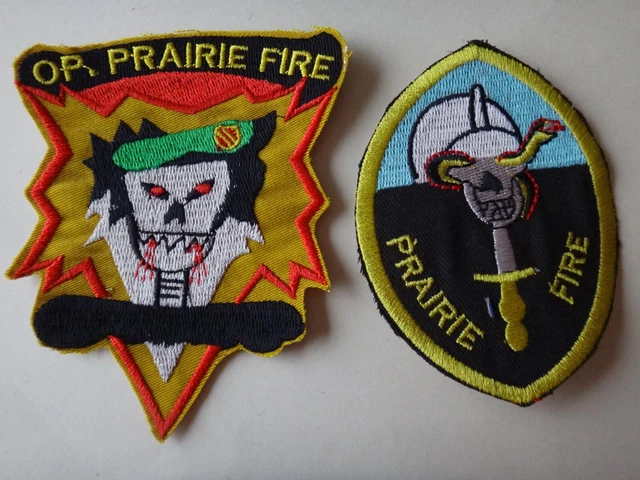 2 VIETNAM WAR Patches US 5th Special Forces Group MACV-SOG RT PRAIRIE ...