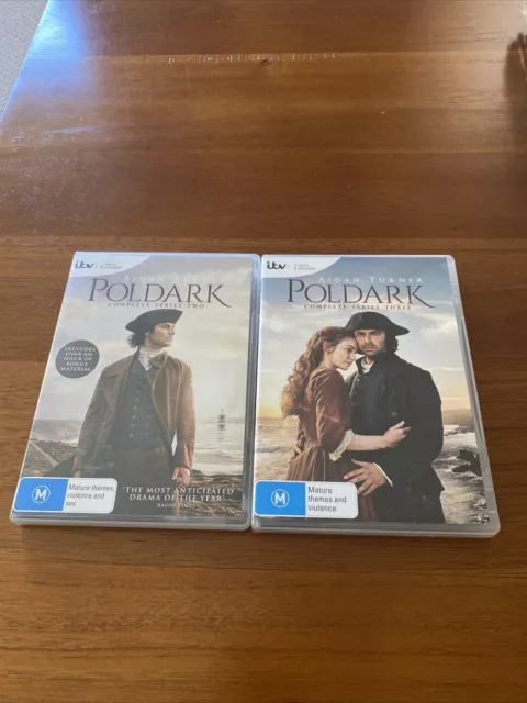 Poldark Series 2 & 3 DVD Bundle 2017 Region 4 PAL Aidan Turner Free Tracked Post