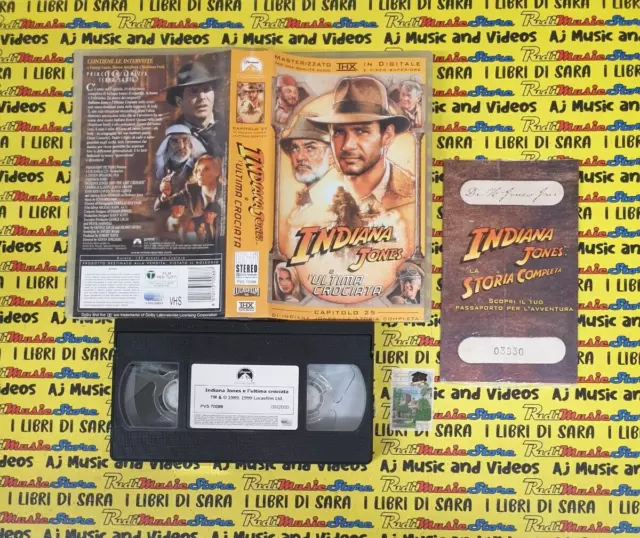 VHS film INDIANA JONES E L'ULTIMA CROCIATA capitolo 25 completa PARAMOUNT (F79)