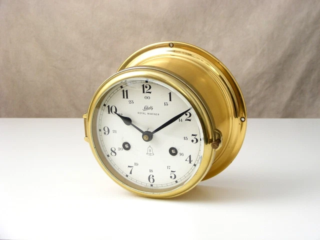 SCHATZ Royal Mariner Ships Bell 8 Day CLOCK Made in Germany Parts-Display-Prop