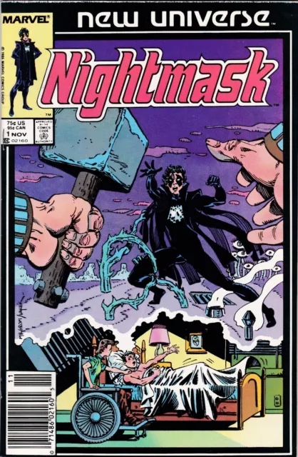 Nightmask #1 Marvel Comics New Universe  1986  VF+ White Pages