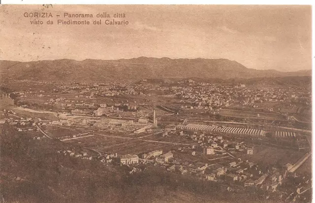 GORIZIA  -  Panorama della città visto da Piedimonte del Calvario