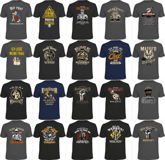 Artigiano T-Shirt Fun Shirts Regalo per Uomini Compleanno Detto T-Shirt